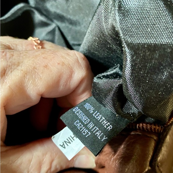 🔥KI - KE Leather Suede Zipper Accent Italian Satchel Bag🔥 NEW - Picture 11 of 14